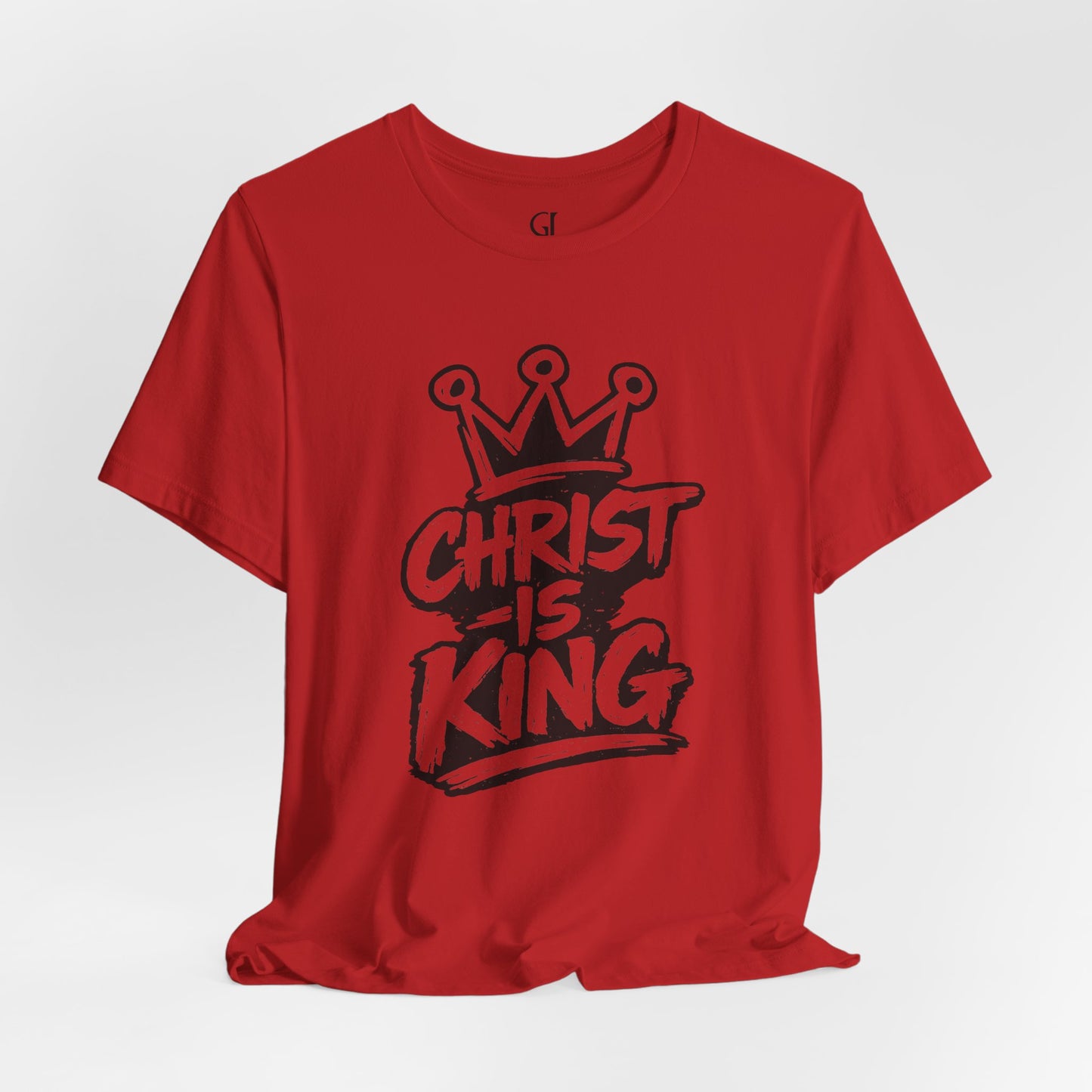 Christian Graphic Tee "Christ Is King" — Crown Faith T-Shirt