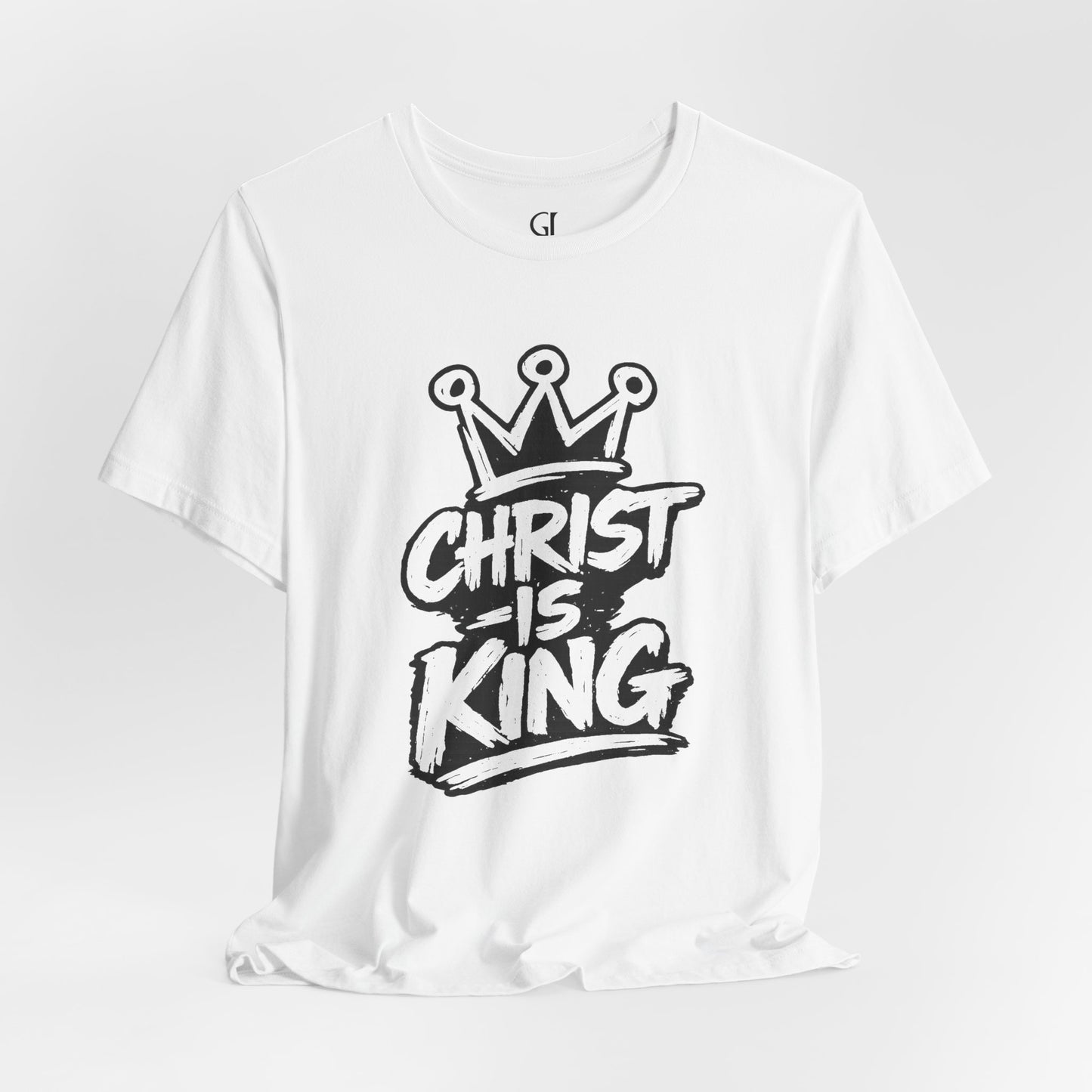 Christian Graphic Tee "Christ Is King" — Crown Faith T-Shirt