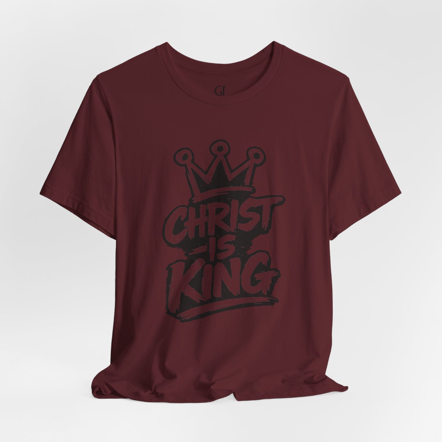 Christian Graphic Tee "Christ Is King" — Crown Faith T-Shirt