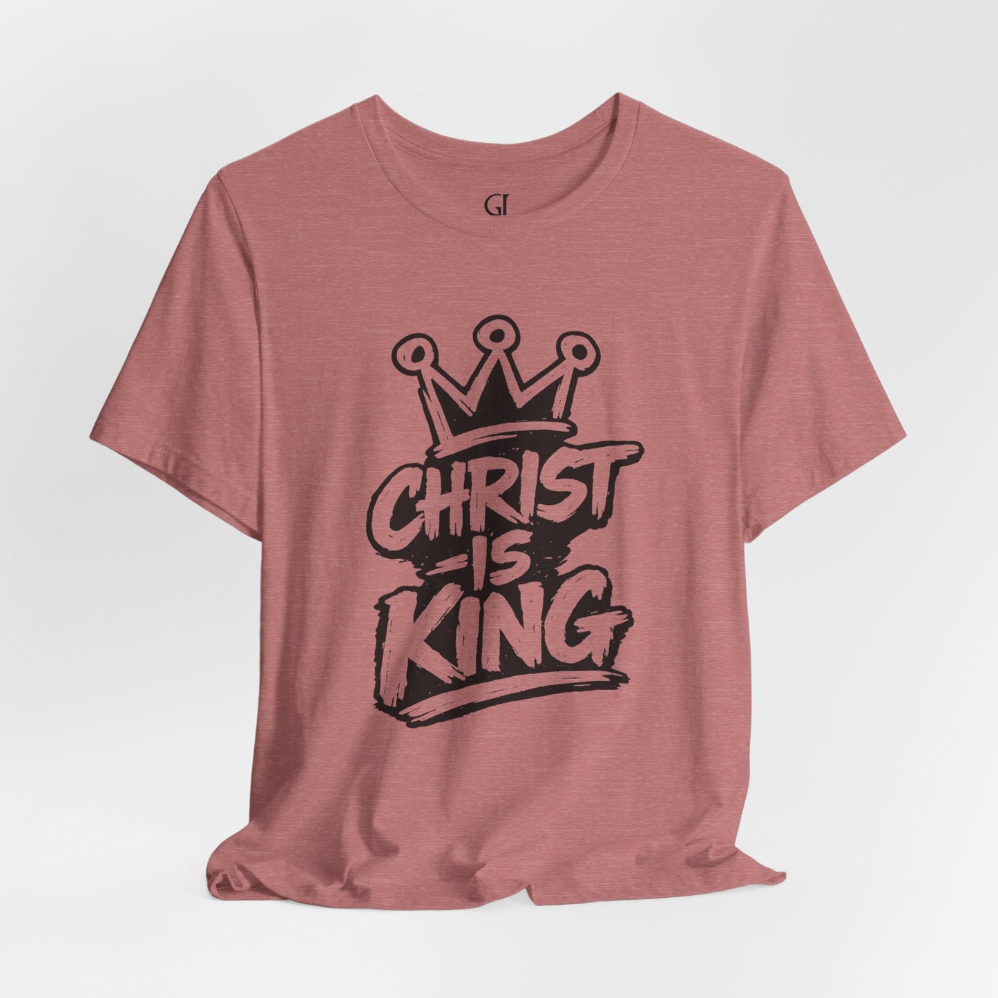 Christian Graphic Tee "Christ Is King" — Crown Faith T-Shirt