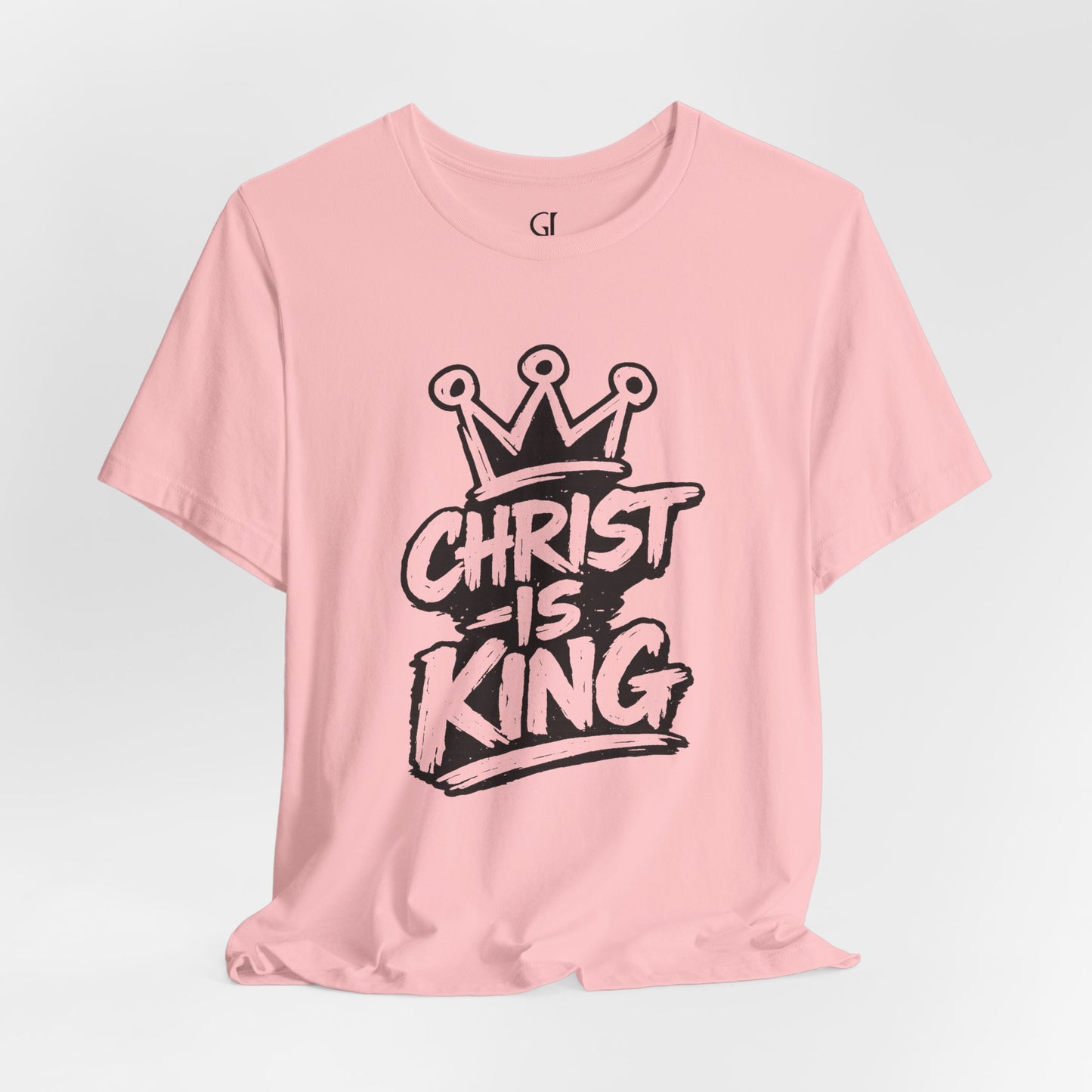 Christian Graphic Tee "Christ Is King" — Crown Faith T-Shirt
