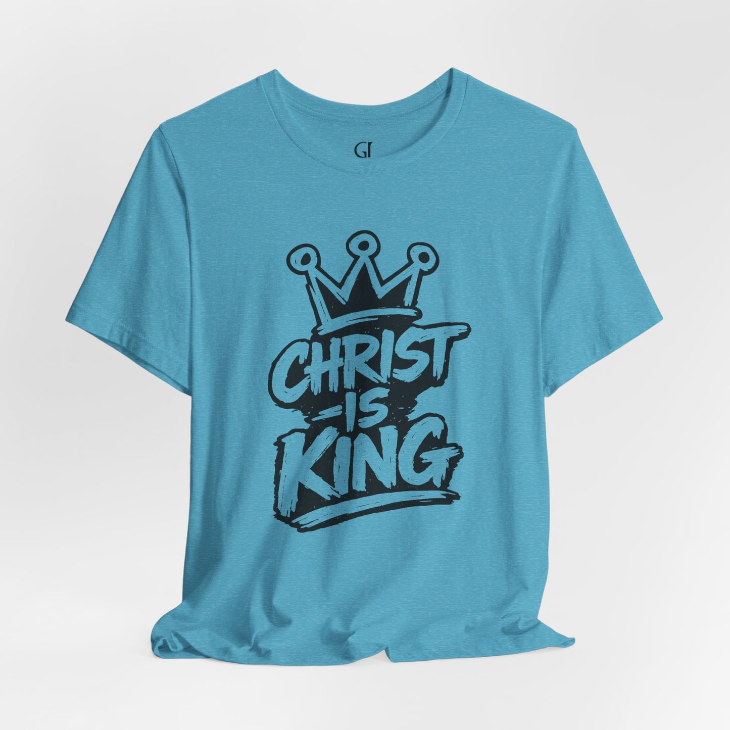Christian Graphic Tee "Christ Is King" — Crown Faith T-Shirt