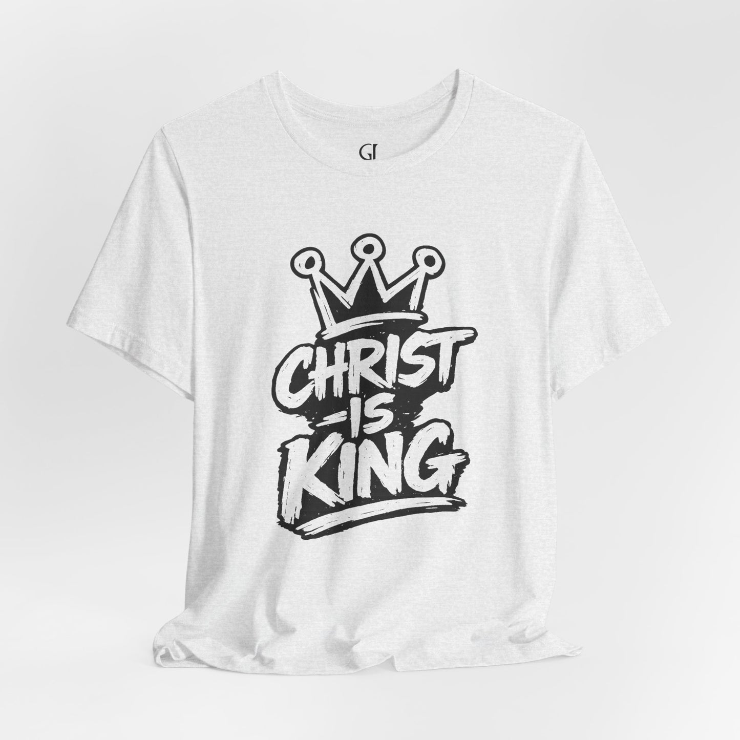 Christian Graphic Tee "Christ Is King" — Crown Faith T-Shirt