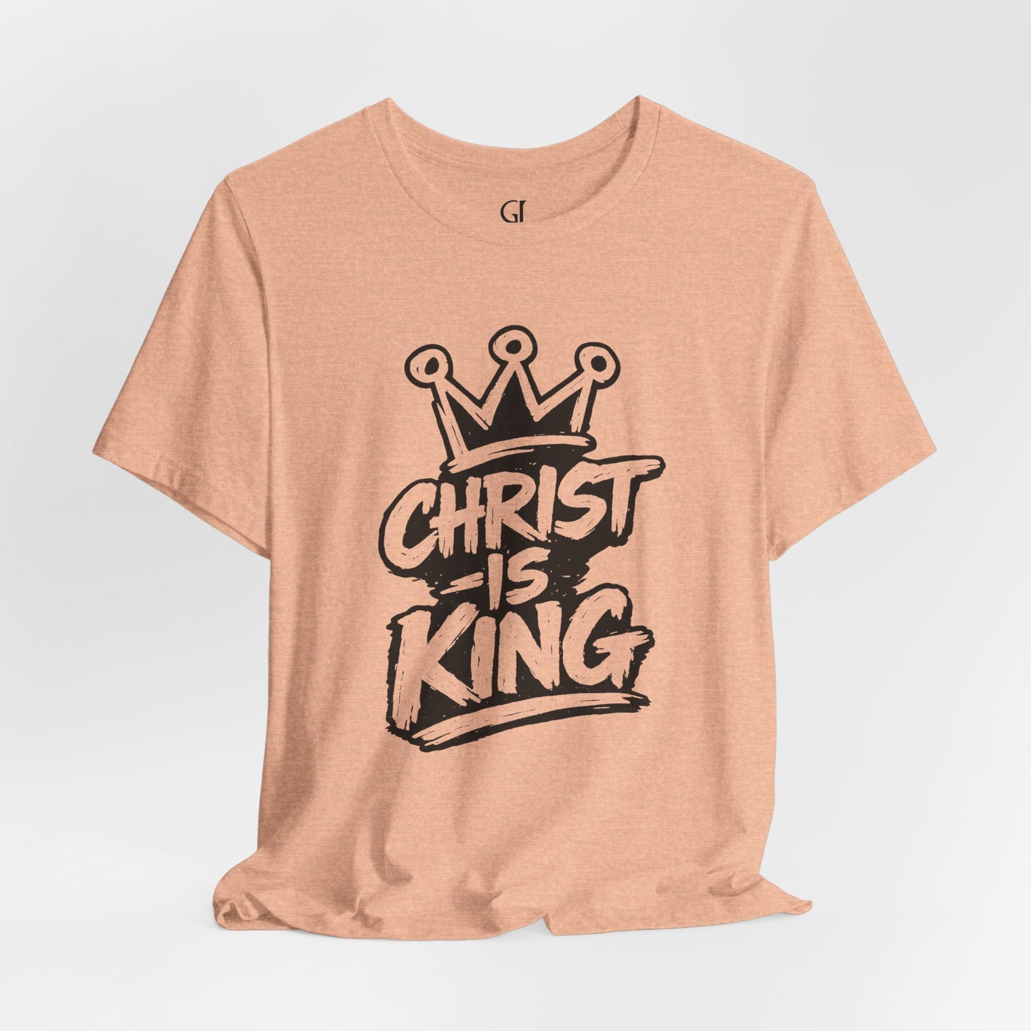 Christian Graphic Tee "Christ Is King" — Crown Faith T-Shirt