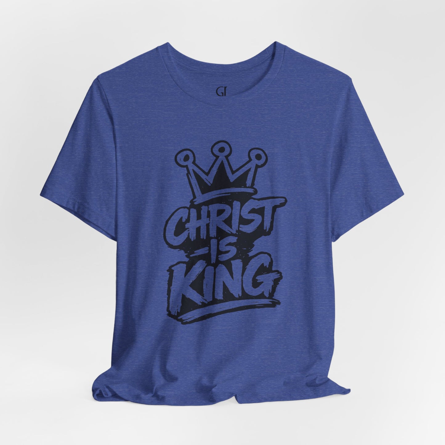 Christian Graphic Tee "Christ Is King" — Crown Faith T-Shirt