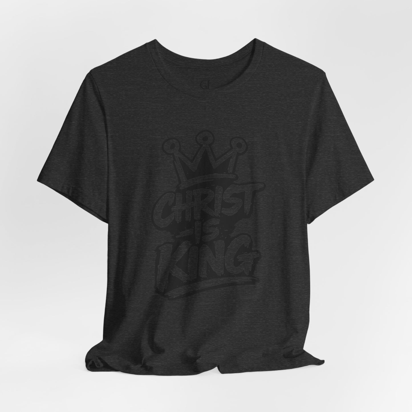 Christian Graphic Tee "Christ Is King" — Crown Faith T-Shirt