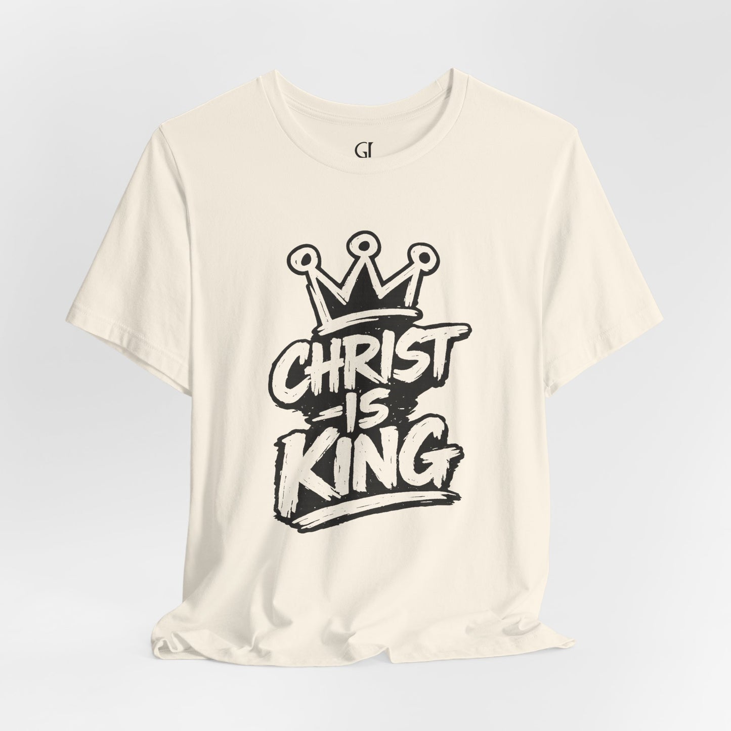 Christian Graphic Tee "Christ Is King" — Crown Faith T-Shirt