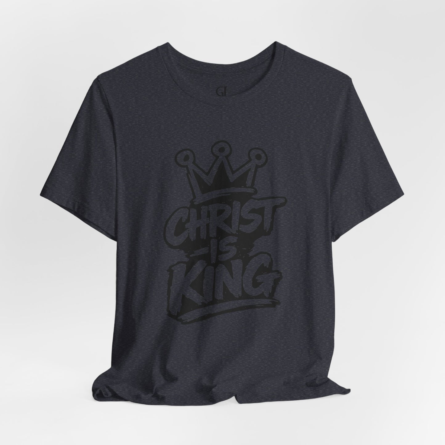 Christian Graphic Tee "Christ Is King" — Crown Faith T-Shirt
