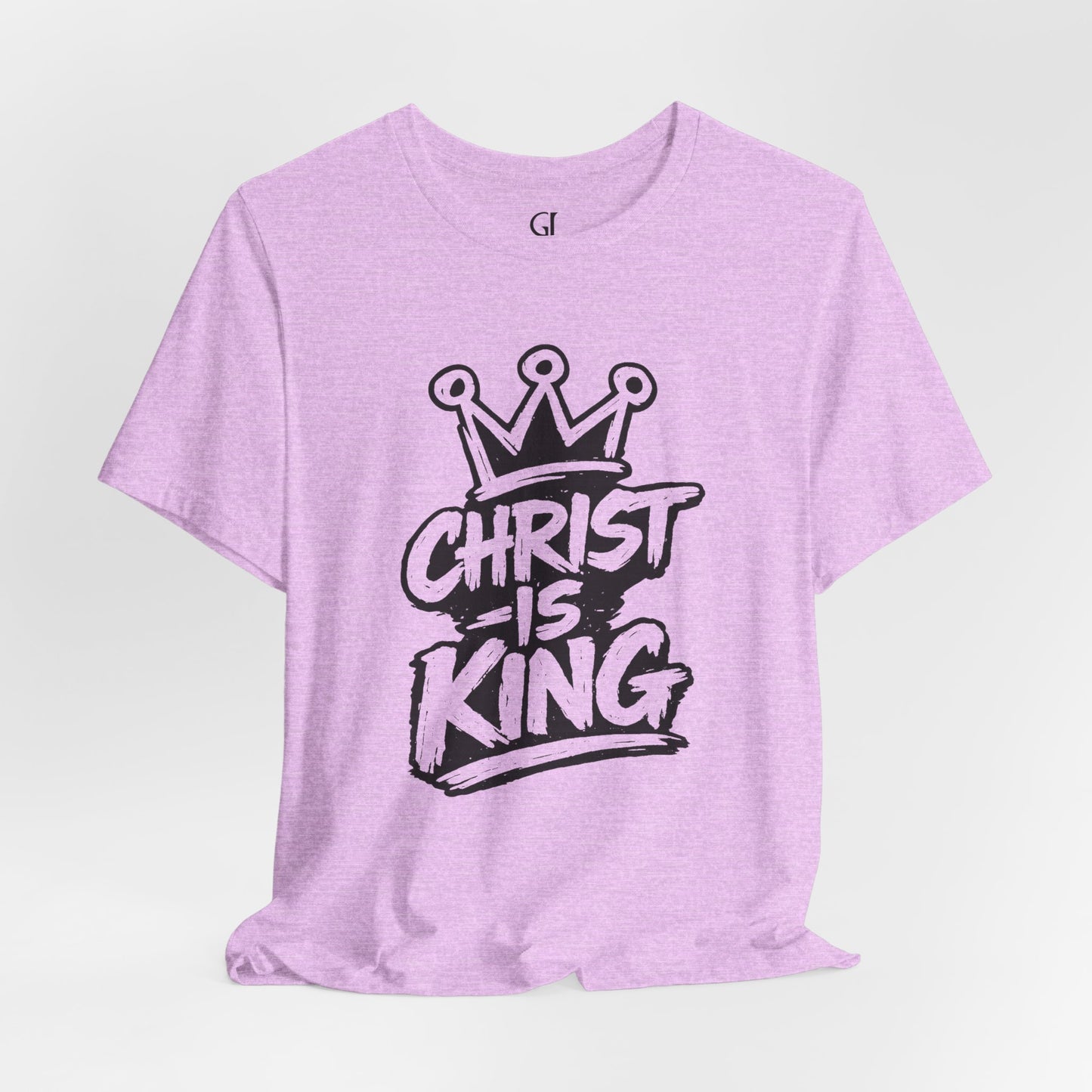 Christian Graphic Tee "Christ Is King" — Crown Faith T-Shirt